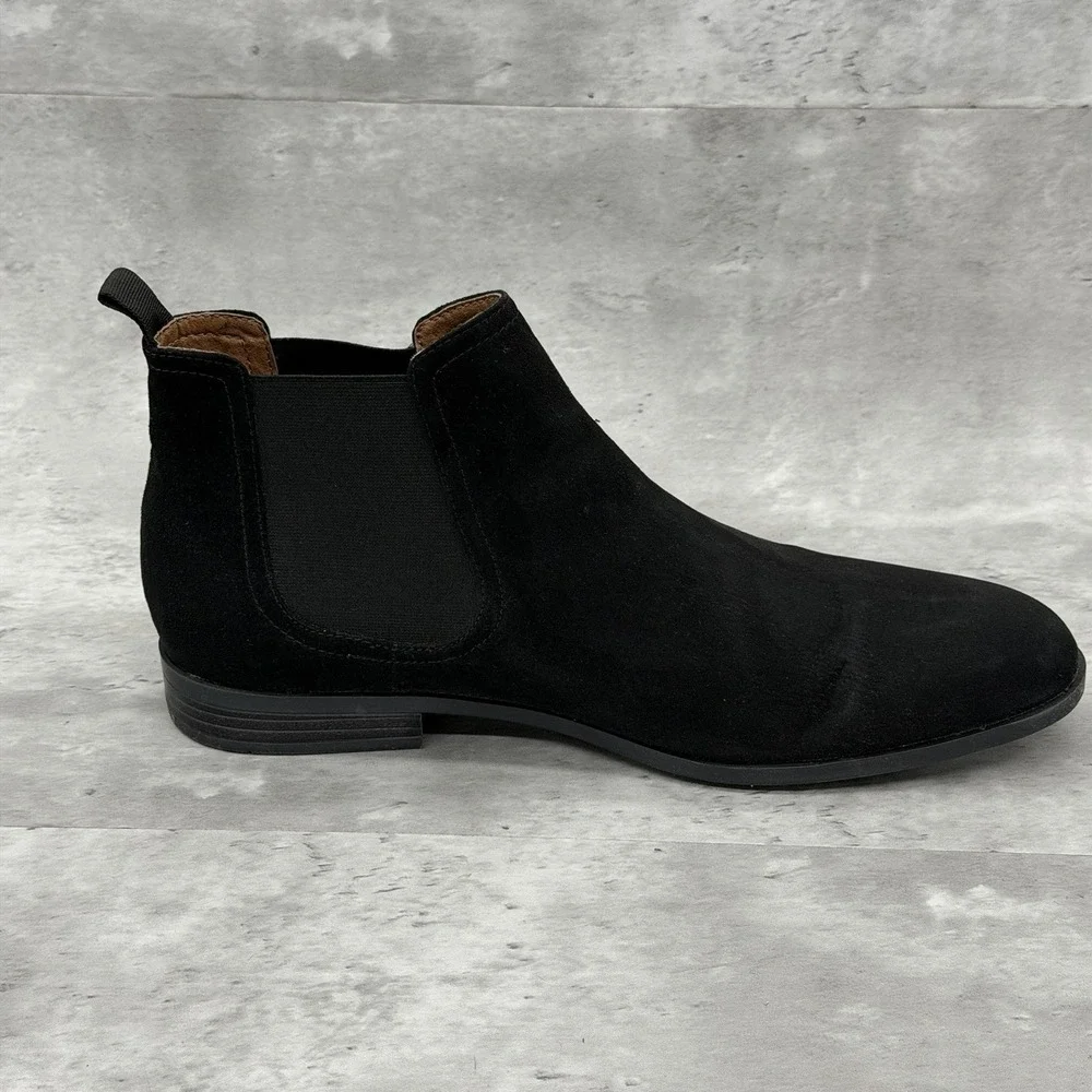 H & M Men's Chelsea Boots Size 11.5 Black Excellent Condition